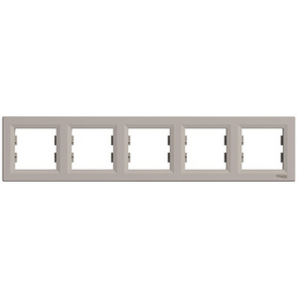 Рамка 5-х кратная Schneider Electric Asfora горизонтальная Бронза EPH5800569